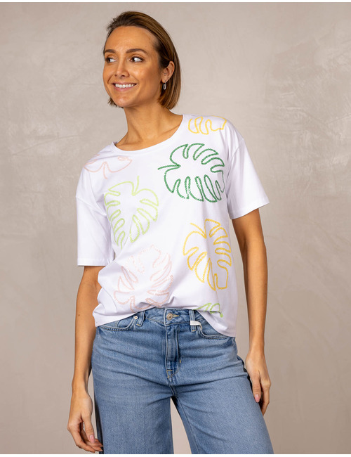 Leo & Ugo t-shirt korte mouw wit