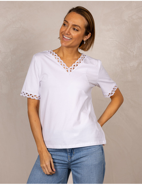 Leo & Ugo t-shirt korte mouw wit