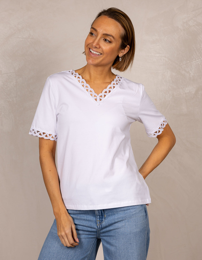 Leo & Ugo t-shirt korte mouw wit