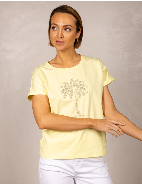 Leo & Ugo t-shirt korte mouw geel