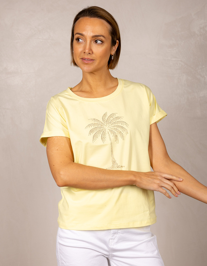 Leo & Ugo t-shirt korte mouw geel