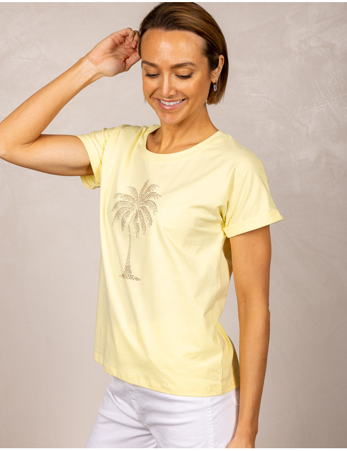 Leo & Ugo t-shirt korte mouw geel