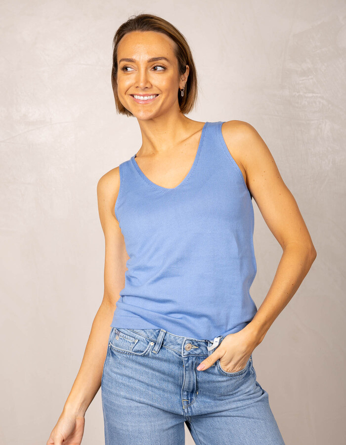 Due Amanti tops blauw