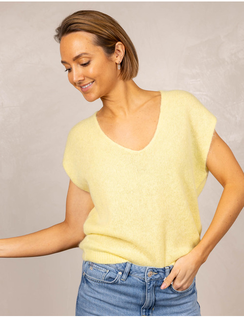 Due Amanti tops geel