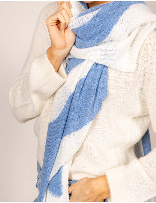 Due Amanti poncho blauw