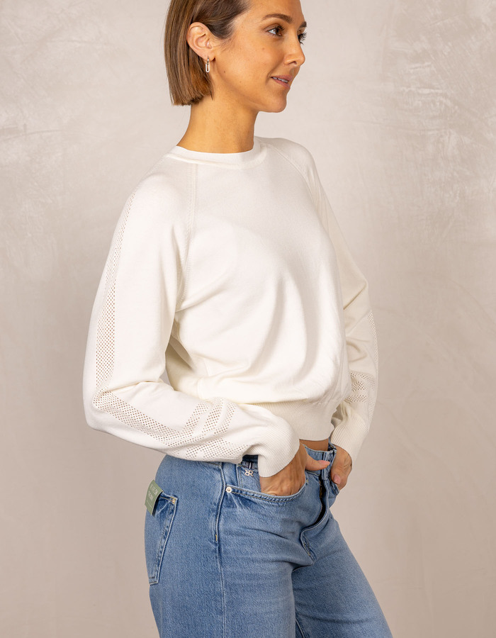 Due Amanti lange mouw pull wit