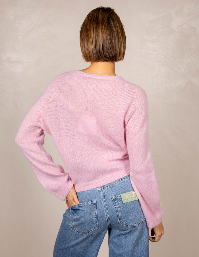 Due Amanti lange mouw pull roze