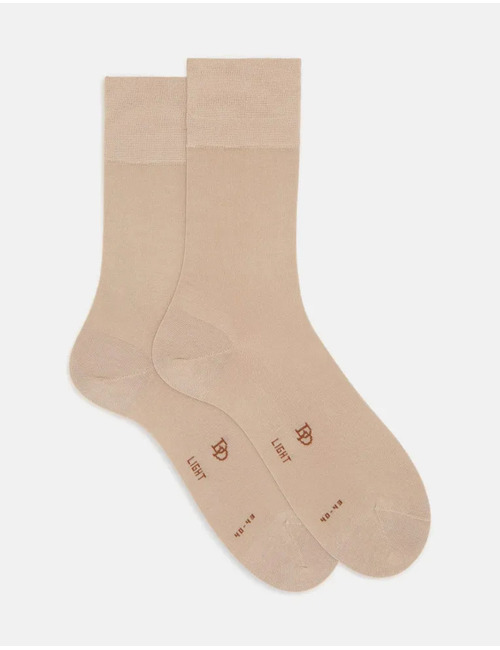 Heren sokken light van fil d’Ecosse in beige