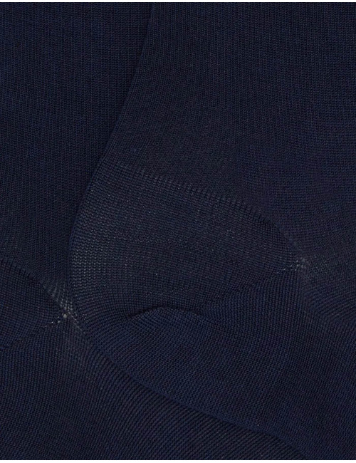 Heren sokken light van fil d’Ecosse in bleu marine