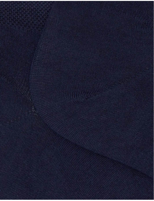 Heren enkelsokken soft cotton in bleu marine
