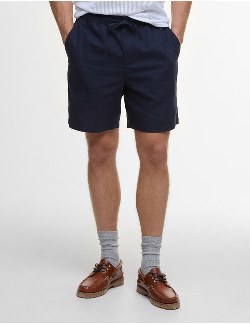 Cotton Linen Relaxed Shorts