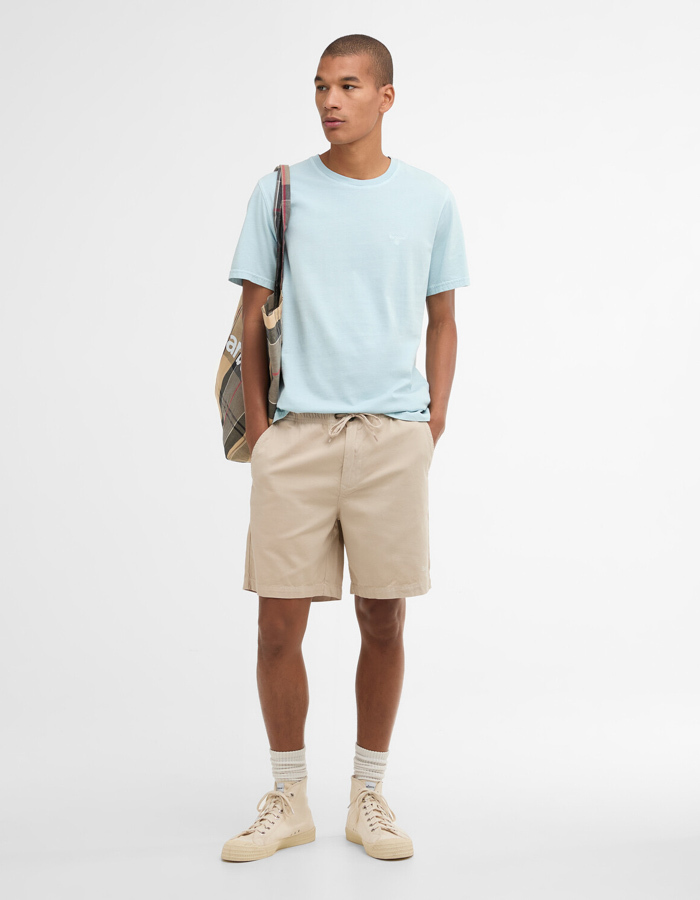 WASHED OXFORD RELAXED SHORT