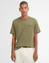LANGDON POCKET T SHIRT GREY OLIVE