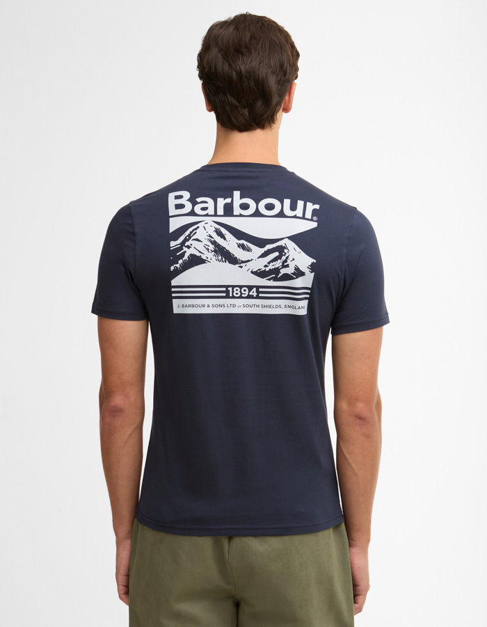 Camber graphic T-shirt in navy