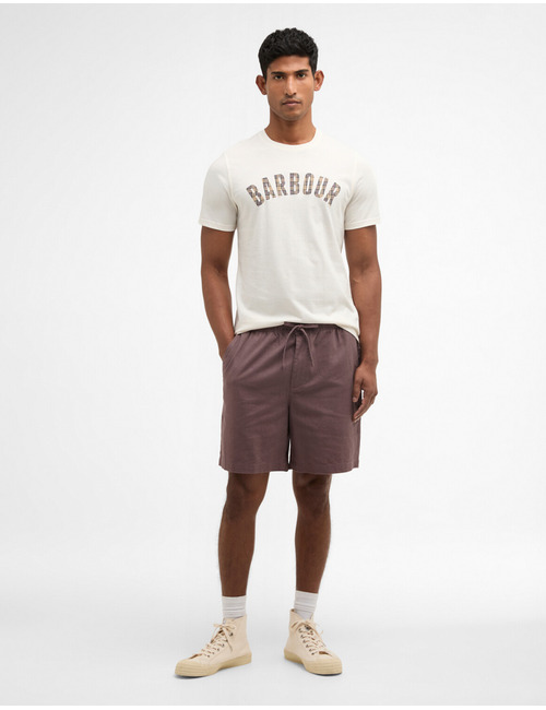 Berwick tartan T-shirt in whisper white