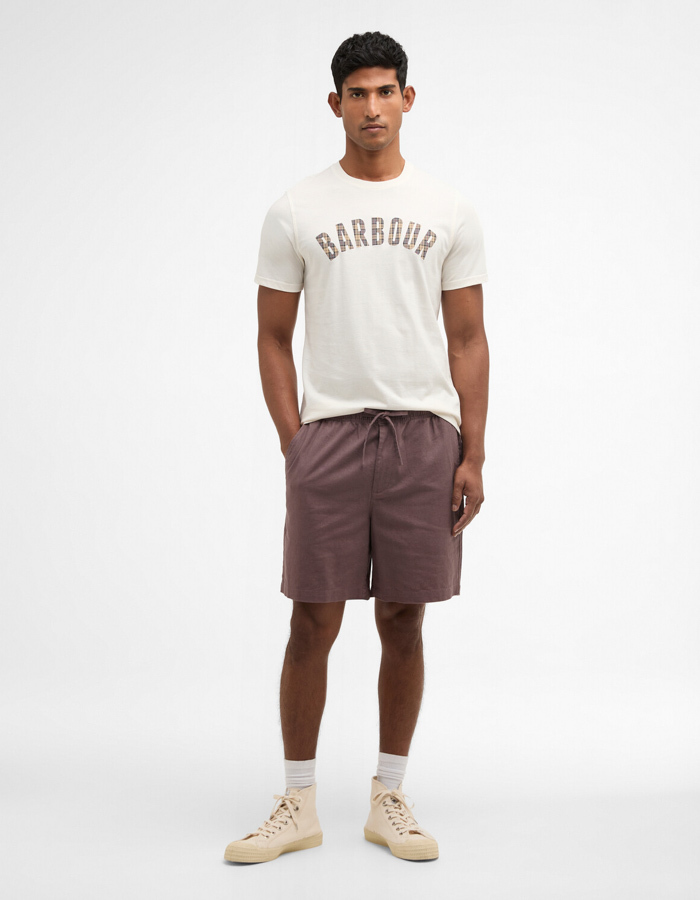 Berwick tartan T-shirt in whisper white