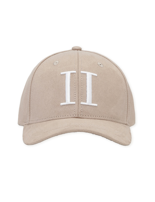 Encore suede baseball cap in dark sand
