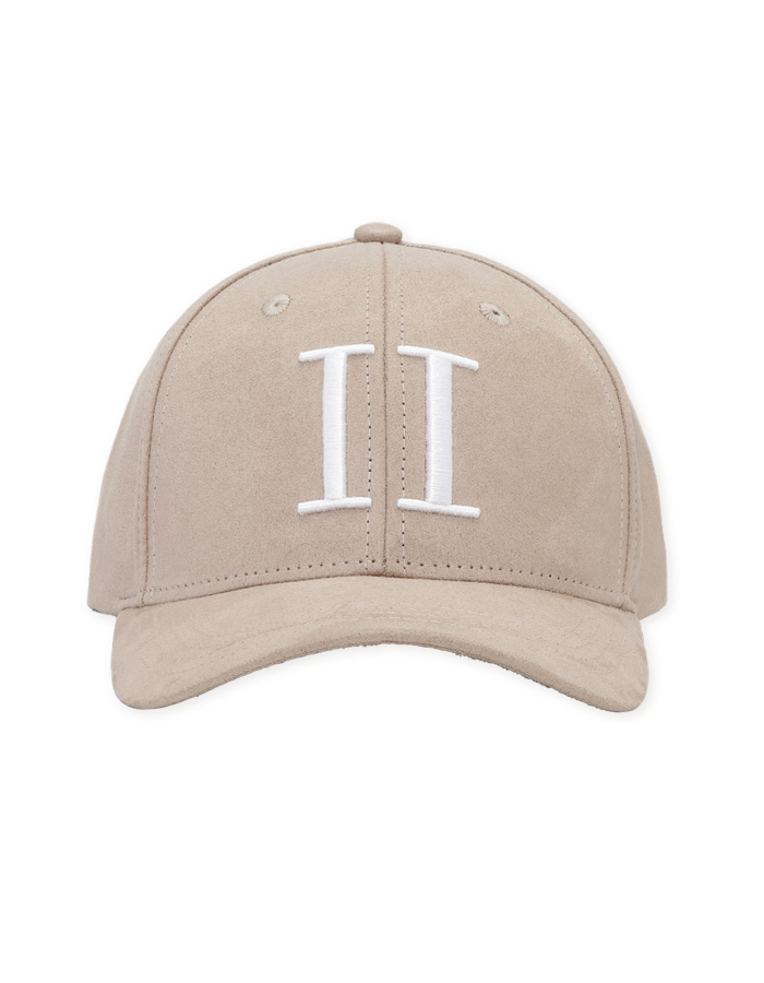 Encore suede baseball cap in dark sand