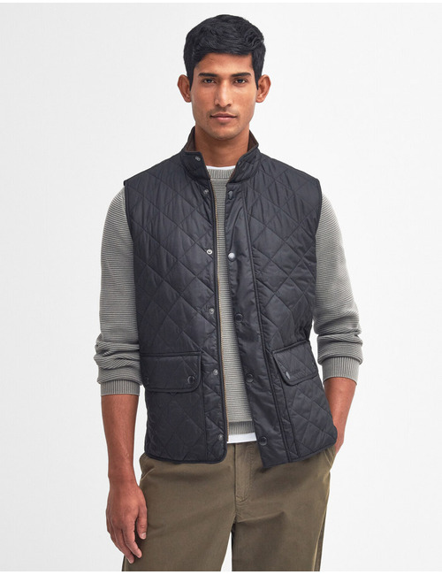 New lowerdale quilted gilet in navy