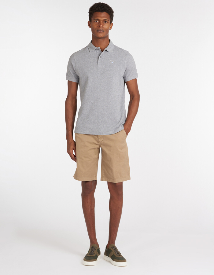Original sports tailored polo shirt in grey marl