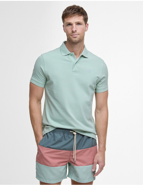 Original sports tailored polo shirt in pale apple
