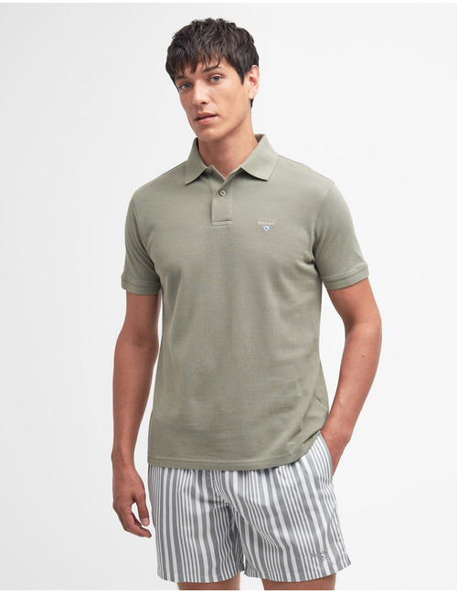 Original Sports tailored polo shirt in Dusty Green
