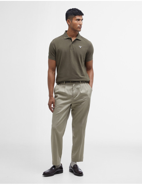 Original Sports tailored polo shirt in Dark Olive