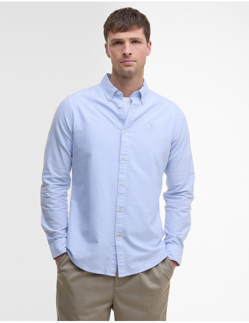 Striped Oxtown tailored shirt in sky blue