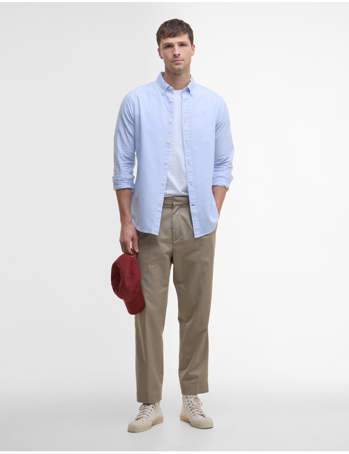 Striped Oxtown tailored shirt in sky blue