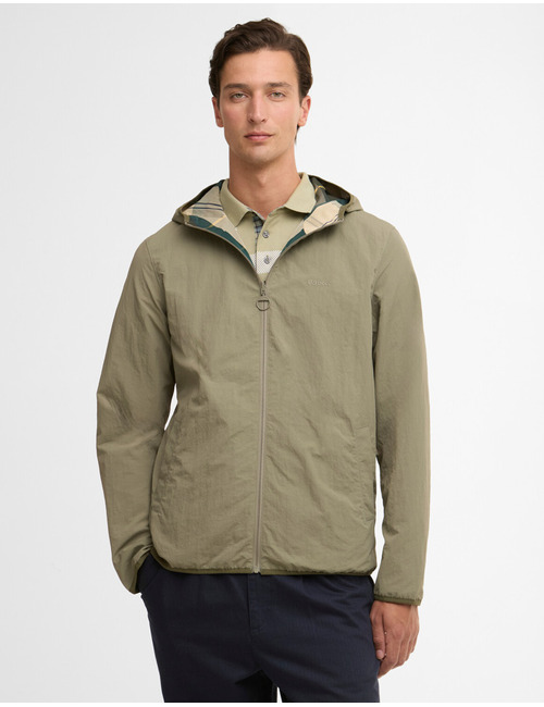 Reversible Kemble showerproof jacket in dusty olive
