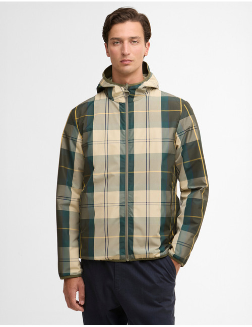 Reversible Kemble showerproof jacket in dusty olive