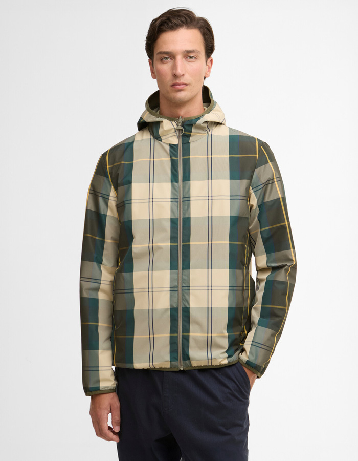 Reversible Kemble showerproof jacket in dusty olive