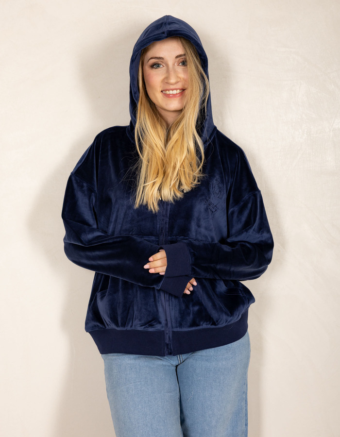 Superdry sweater met kap navy