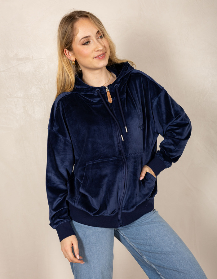 Superdry sweater met kap navy