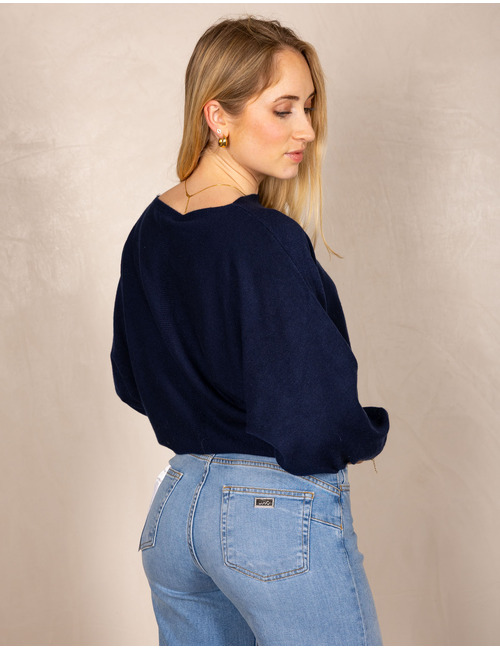 Beau Et Lou pull met ronde hals navy