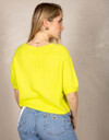 Beau Et Lou pull met v-hals green fluo