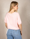 Beau Et Lou pull met v-hals roze