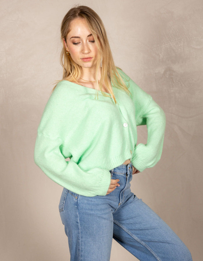 Beau Et Lou lange mouw pull groen