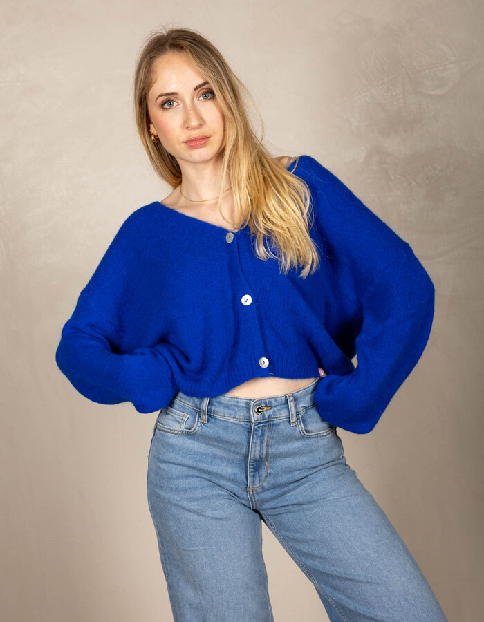 Beau Et Lou lange mouw pull blauw