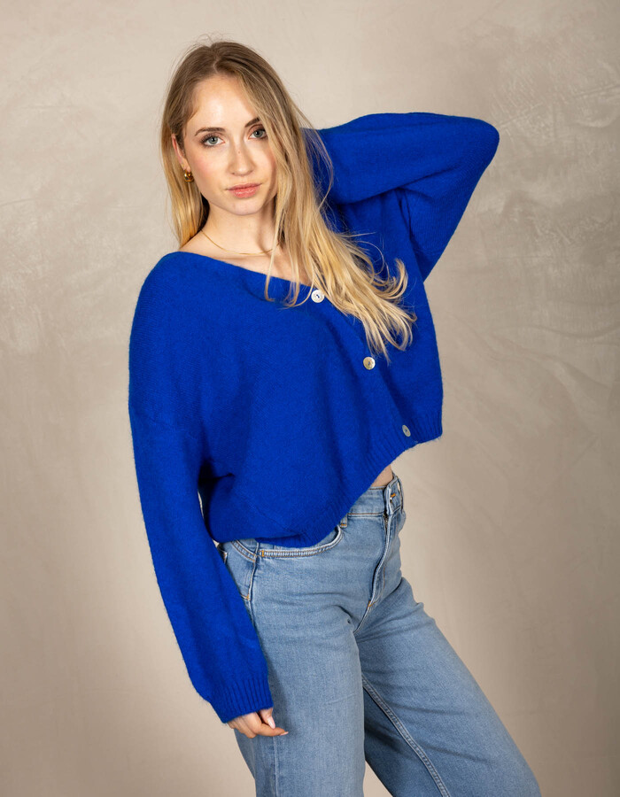 Beau Et Lou lange mouw pull blauw