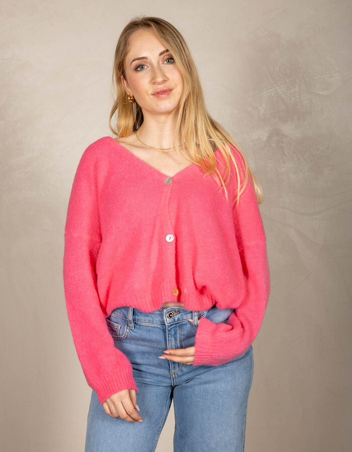 Beau Et Lou lange mouw pull roze