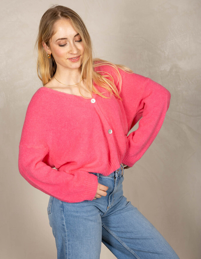 Beau Et Lou lange mouw pull roze