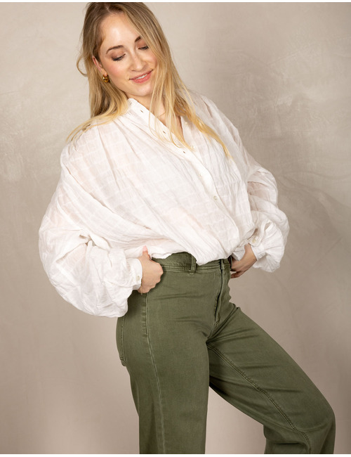 Jcsophie lange mouw bloes wit