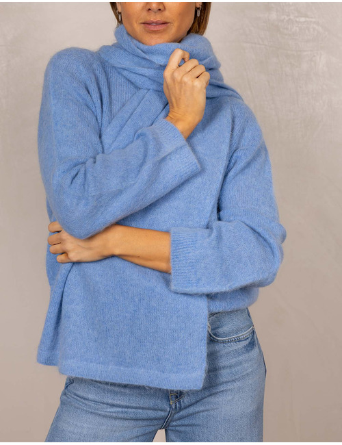 Due Amanti sjaal blauw