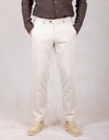 Tourist 2.0 soft cotton chino slim fit in ecru