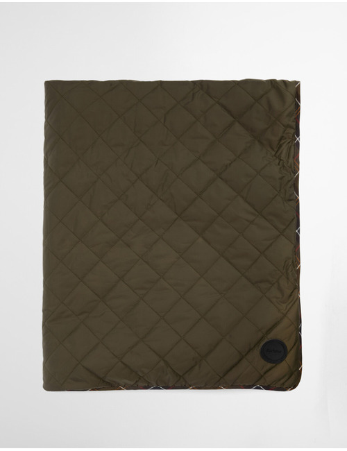 Gewatteerd hondenkleed met fleece voering kaki