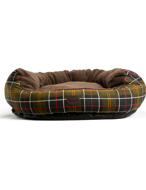 Dog snuggle bed 89 cm in classic tartan