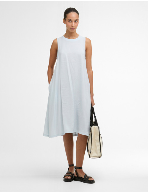 Salthill dress in mineral blue