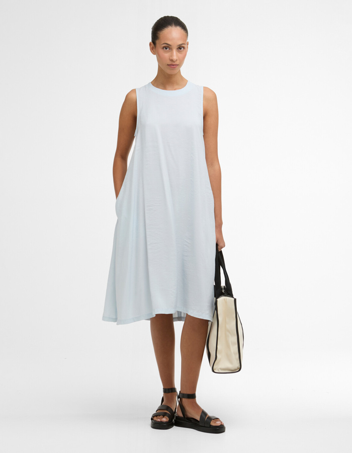 Salthill dress in mineral blue