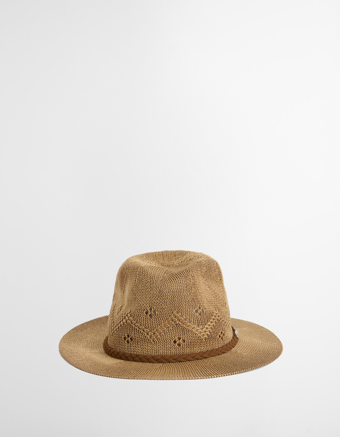 Flowerdale trilby summer hat in trench